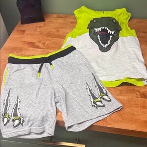365 kids Dinosaur Tank Top and Shorts Set boys size 6, see details